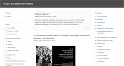 Desktop Screenshot of gruposurrealistademadrid.org