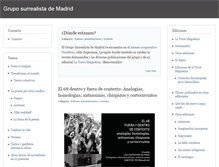 Tablet Screenshot of gruposurrealistademadrid.org